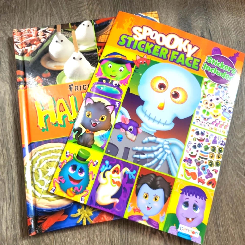 Spooky Sticker Face and Halloween Books